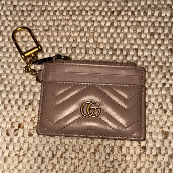 Gucci Beige Card Holder with Gold Clip - Picture 1 of 2